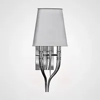 Настенный светильник Crystal Light Brunilde Ipe Cavalli H52 Silver/Gray 189864-22 ImperiumLoft серый на 2 лампы, основание серебряное в стиле современный 