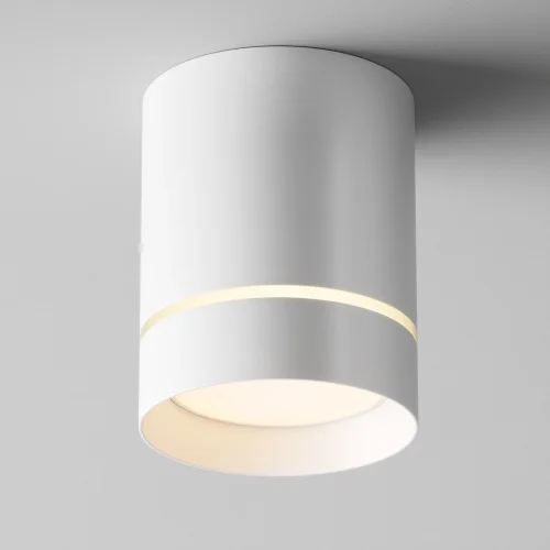 Светильник накладной LED Orlo C085CL-9W3K-W Maytoni белый на 1 лампу, основание белое в стиле современный хай-тек круглый фото 6