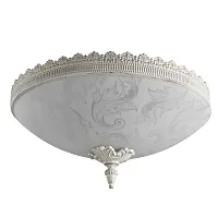 Люстра потолочная Crown A4541PL-3WG Arte Lamp белая на 3 лампы, основание белое в стиле классический 