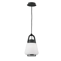 Подвесной светильник Kinke  6210 Mantra уличный IP44 чёрный серый 1 лампа, плафон белый в стиле современный E27