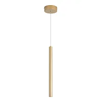 Светильник подвесной LED ST613.213.06 ST-Luce золотой 1 лампа, основание золотое в стиле хай-тек трубочки