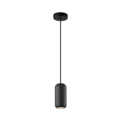 Светильник подвесной Cocoon 5060/1B Odeon Light чёрный 1 лампа, основание чёрное в стиле современный трубочки фото 3
