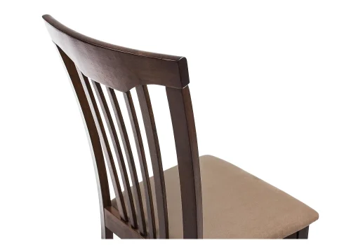 Cтул Гановер каппучино 1602 Woodville, бежевый/ткань, ножки/массив гевеи дерево/коричневый капучино, размеры - ****420*540 фото 7 Cтул Гановер каппучино 1602 Woodville, бежевый/ткань, ножки/массив гевеи дерево/коричневый капучино, размеры - ****420*540 фото 7