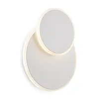Бра LED Siala 01 FR10025WL-L10W Freya белый 1 лампа, основание белое в стиле хай-тек современный кольца