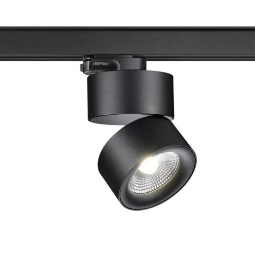 Трековый светильник трёхфазный LED Groda 358787 Novotech чёрный для шинопроводов серии Groda чёрный фото 4