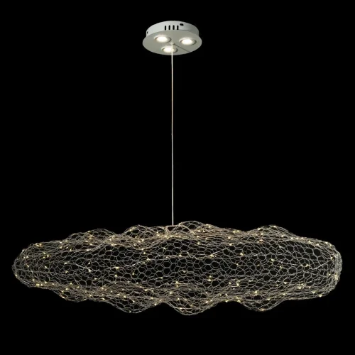 Светильник подвесной LED Cloud 10100/550 Silver LOFT IT серебряный на 3 лампы, основание белое в стиле современный фото 2