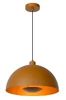 Светильник подвесной Siemon 45496/01/44 Lucide оранжевый 1 лампа, основание оранжевое в стиле современный 