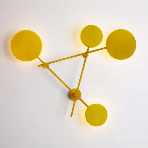 Бра LED Bernhardt 178309-26 ImperiumLoft жёлтый на 4 лампы, основание жёлтое в стиле современный  фото 3