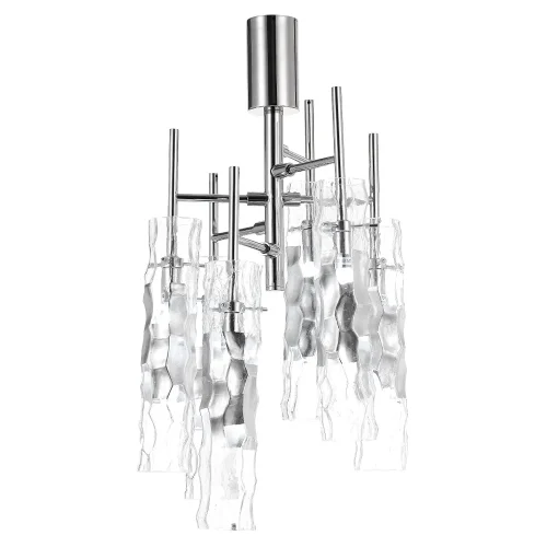 Светильник потолочный PRIMAVERA PL6 CHROME Crystal Lux прозрачный на 6 ламп, основание хром в стиле современный фото 2