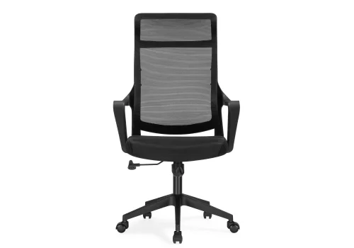 Компьютерное кресло Rino black 15630 Woodville, чёрный/сетка, ножки/пластик/чёрный, размеры - *1260***660*700 фото 2