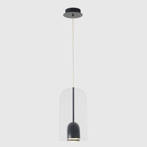 Светильник подвесной ЛЕД ELEMENT SP12W LED BLACK Crystal Lux белый на 1 лампу, основание чёрное в стиле лофт фото 3