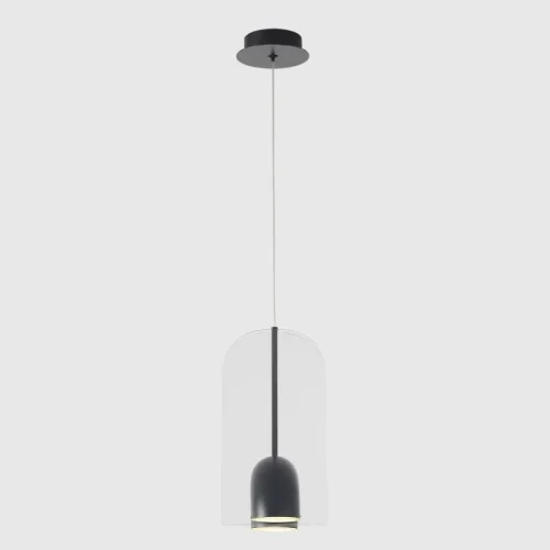 Светильник подвесной ЛЕД ELEMENT SP12W LED BLACK Crystal Lux белый на 1 лампу, основание чёрное в стиле лофт фото 3