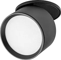 Светильник точечный LED Acuto 215807 Lightstar чёрный на 1 лампу, основание чёрное в стиле современный круглый