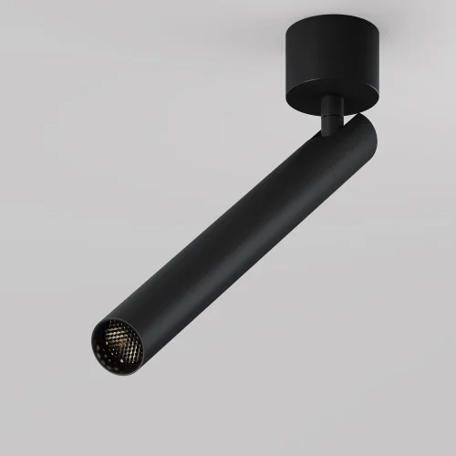 Спот с 1 лампой LED Focus T C141CL-L300-6W3K-B Maytoni чёрный LED в стиле современный хай-тек трубочки фото 9