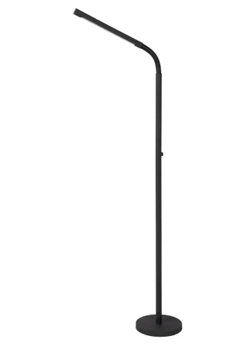 Торшер LED Gilly 36712/04/30 Lucide для чтения чёрный 1 лампа, основание чёрное в стиле классический
 фото 2