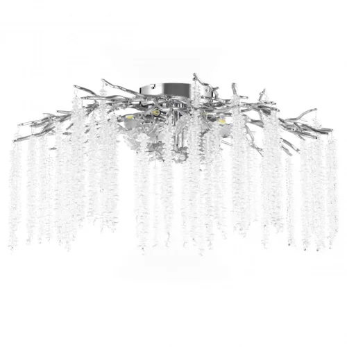 Люстра потолочная Милано-3 23312.850.7.G9.A CR Артемилано прозрачная на 7 ламп, основание хром в стиле флористика современный ветви