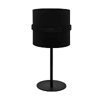 Настольная лампа Paraguaio 390035 Eglo чёрная 1 лампа, основание чёрное металл в стиле современный 