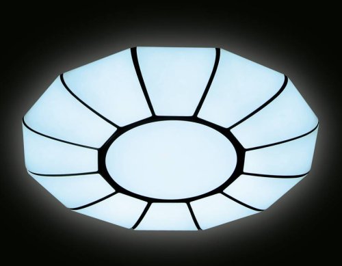 Люстра подвесная LED с пультом Orbital parus FP2313L WH 114W D480 Ambrella light белая на 1 лампа, основание белое в стиле современный хай-тек с пультом фото 4