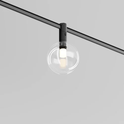 Трековый светильник LED Magnetic track system Flexity TR205-1-3W3K-B Maytoni прозрачный для шинопроводов серии Magnetic track system Flexity чёрный фото 4