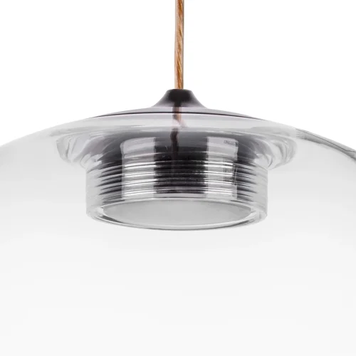 Светильник подвесной LED Sferetta 801010 Lightstar прозрачный 1 лампа, основание бордовое коричневое в стиле минимализм  фото 7