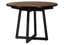 Деревянный стол Регна дерево / черный  504216 Woodville столешница орех из лдсп