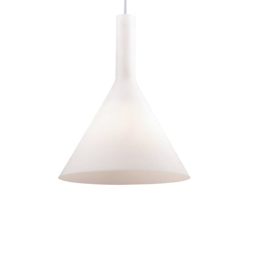 Светильник подвесной COCKTAIL SP1 SMALL BIANCO Ideal Lux белый 1 лампа, основание белое в стиле современный 