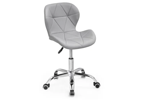 Компьютерное кресло Trizor gray 15335 Woodville, серый/экокожа, ножки/металл/хром, размеры - *810***530*530 фото 6