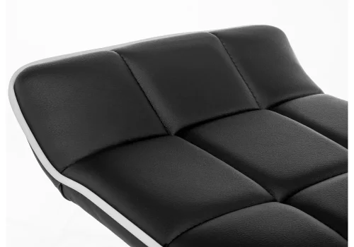 Барный стул Fera black / white 15670 Woodville, чёрный/искусственная кожа, ножки/металл/хром, размеры - *830***480*480 фото 6