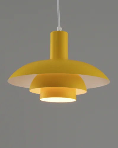 Светильник подвесной Pescara V10657-1P Moderli жёлтый 1 лампа, основание жёлтое в стиле современный скандинавский лофт  фото 3