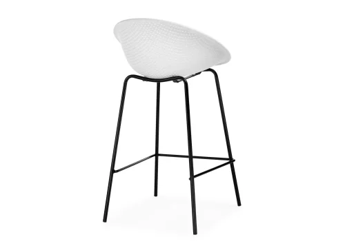 Полубарный стул Zeta white / black 15701 Woodville, /, ножки/металл/чёрный, размеры - ****500*510 фото 4