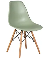 Стул обеденный 638PP-LMZL DSW, цвет сиденья мятный (NX-G-09), цвет основания светлый бук Dobrin, зелёный/, ножки/металл/светлый бук, размеры - ****460*530