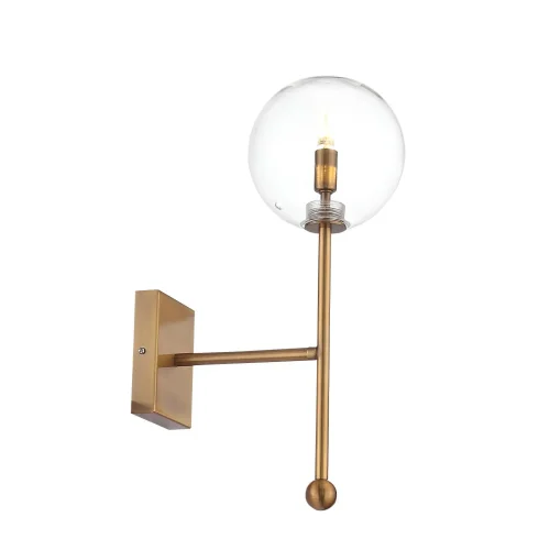 Бра Sandro SL1205.301.01 ST-Luce прозрачный на 1 лампу, основание латунь в стиле современный фото 2