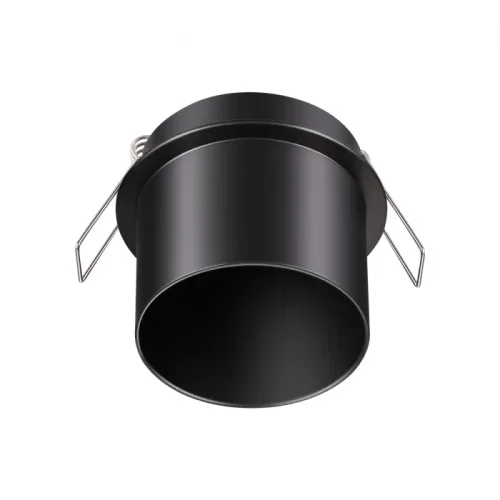 Светильник точечный Butt 370935 Novotech чёрный 1 лампа, основание чёрное в стиле современный хай-тек 