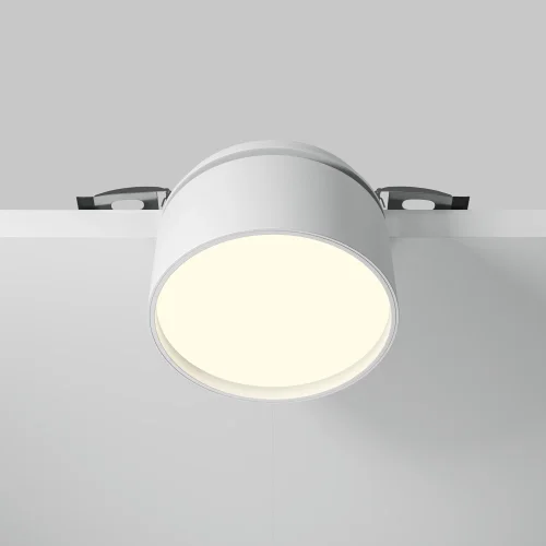 Светильник точечный LED Onda DL024-12W3K-W Maytoni белый 1 лампа, основание белое в стиле современный хай-тек круглый фото 5
