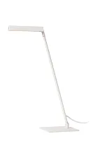Настольная лампа офисная LED Lavale 44501/03/31 Lucide белая на 1 лампу, основание белое металл в стиле современный минимализм 