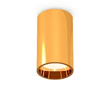Светильник накладной Techno spot XS6327001 Ambrella light жёлтый золотой 1 лампа, основание жёлтое золотое в стиле модерн круглый