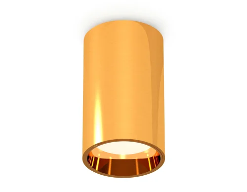 Светильник накладной Techno spot XS6327001 Ambrella light золотой жёлтый 1 лампа, основание золотое жёлтое в стиле современный круглый