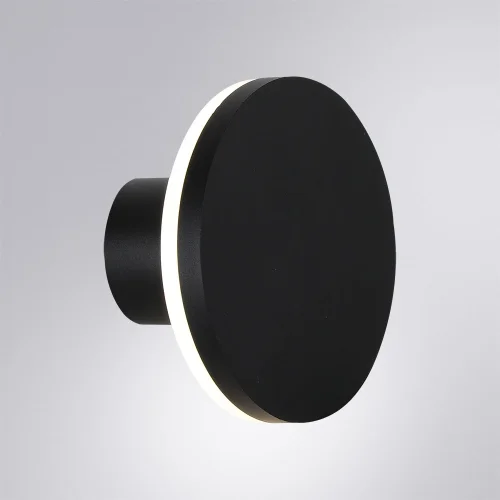 Настенный светильник уличный LED Amsterdam A1212AL-1BK Arte Lamp уличный IP54 чёрный на 1 лампу, плафон чёрный в стиле современный LED фото 3