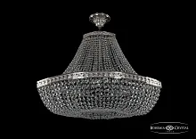 Люстра потолочная хрустальная 19113/H1/80IV Ni Bohemia Ivele Crystal прозрачная на 12 ламп, основание никель в стиле классический sp