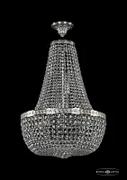 Люстра потолочная хрустальная 19281/H2/45IV Ni Bohemia Ivele Crystal прозрачная на 8 ламп, основание никель в стиле классический sp