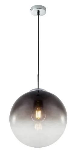 Светильник подвесной Varus 15863 Globo прозрачный серый 1 лампа, основание матовое никель в стиле современный шар
