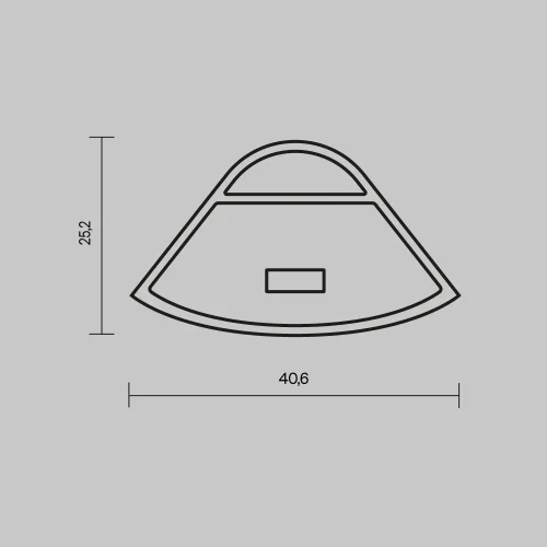 Комплект заглушек (для профиля 30×30) 2 шт., ALM-3030-EC 642073 Maytoni цвет LED K, световой поток Lm фото 3