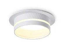 Светильник точечный TN5218 Ambrella light белый 1 лампа, основание белое в стиле современный хай-тек круглый