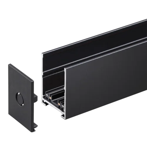 Шинопровод накладной/подвесной 3м Vector 135301 Novotech чёрный в стиле хай-тек современный для светильников серии Vector шинопровод накладной vector 220в фото 4 Шинопровод накладной/подвесной 3м Vector 135301 Novotech чёрный в стиле хай-тек современный для светильников серии Vector шинопровод накладной vector 220в фото 4