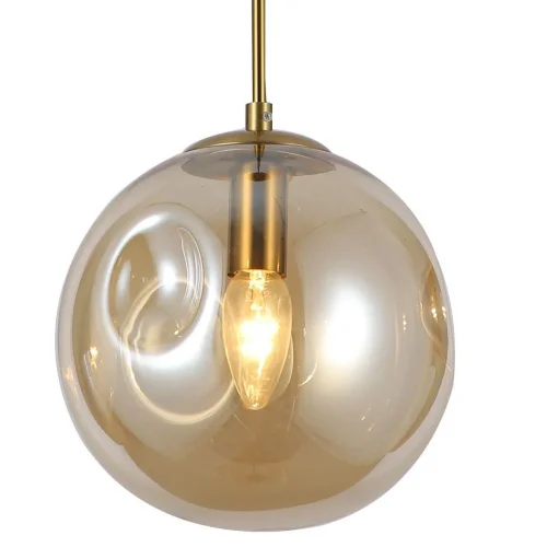 Светильник подвесной Blister 2785-1P F-promo янтарный 1 лампа, основание медь в стиле современный выдувное фото 3