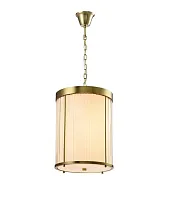 Светильник подвесной 3299/S brass Newport прозрачный 9 ламп, основание латунь в стиле современный 