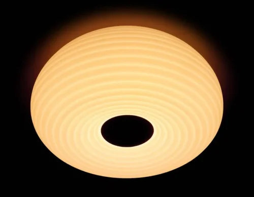 Люстра потолочная LED с пультом Orbital Cloud FC347 WH 72W D450 Ambrella light белая на 1 лампа, основание белое в стиле современный хай-тек с пультом фото 2