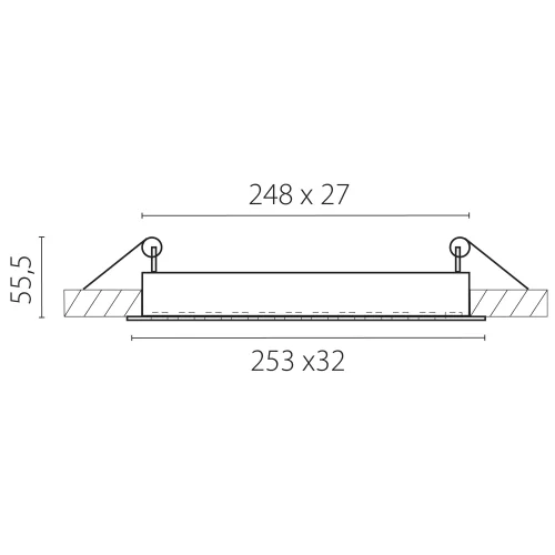 Светильник точечный Guarda 080346 Lightstar белый на 1 лампу, основание белое в стиле хай-тек современный прямоугольный фото 2