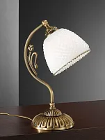 Настольная лампа P 8601 P Reccagni Angelo белая 1 лампа, основание античное бронза латунь металл в стиле классический 