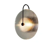 Бра LED Мелисса 08438-2,19(16) Kink Light прозрачный серый на 1 лампу, основание чёрное в стиле современный 